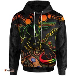 penrith panthers hoodie - custom penrith panthers aboriginal inspired hoodie
