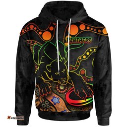 penrith panthers hoodie - custom penrith panthers aboriginal inspired hoodie