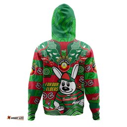 south sydney rabbitohs custom hoodie - for our elders home jersey hoodie