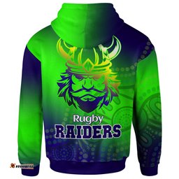 canberra raiders hoodie - custom canberra raiders gradient style hoodie