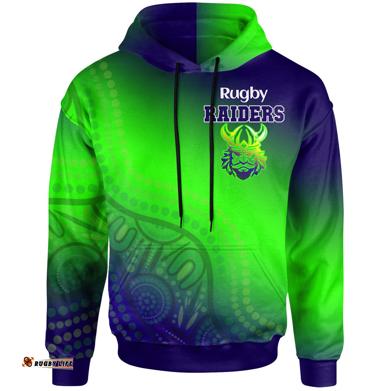 canberra raiders hoodie - custom canberra raiders gradient style hoodie