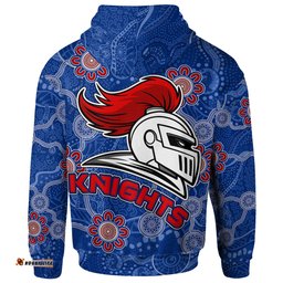 newcastle knights hoodie - custom aboriginal inspired newcastle knights