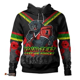 penrith panthers anzac hoodie - custom lest we forget hoodie