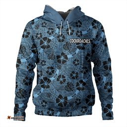 cockroach sport hoodie - scream with tropical patterns