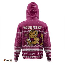 queensland cane toads christmas custom hoodie - ugly xmas and aboriginal patterns for die hard fan hoodie