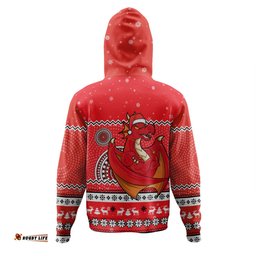 st. george illawarra dragons christmas custom hoodie - ugly xmas and aboriginal patterns for die hard fan hoodie