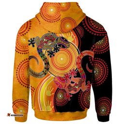 australia aboriginal inspired hoodie couple aboriginal inspired lizards
