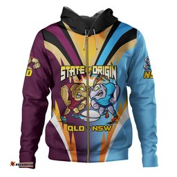 queensland maroons hoodie custom state of origin 2024 passionate fan born to win qld vs nsw