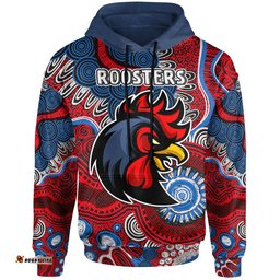 sydney roosters custom hoodie - indigenous sydney roosters