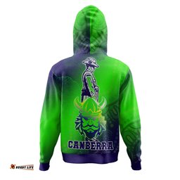 canberra raiders hoodie - anzac warriors gradient style hoodie