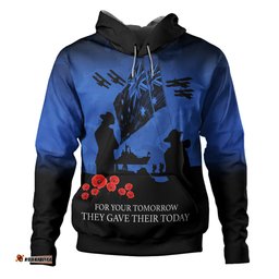 australia anzac hoodie anzac day poppy flowers red black blue