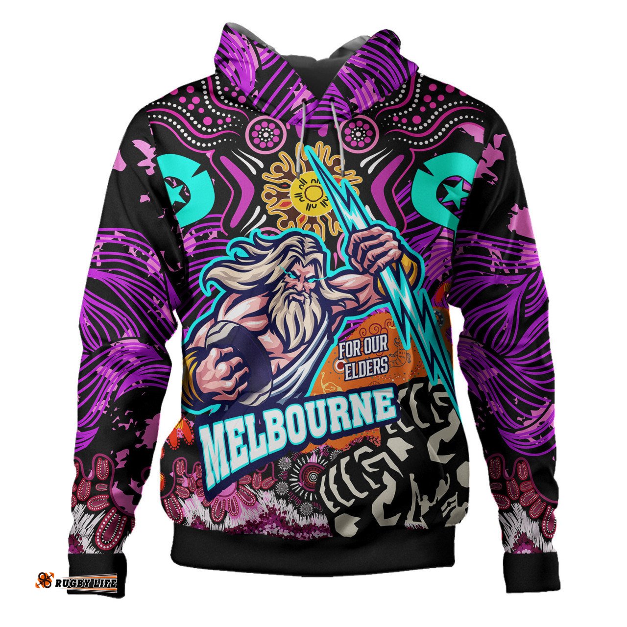 melbourne storm naidoc custom hoodie - torres strait islander aboriginal inspired culture