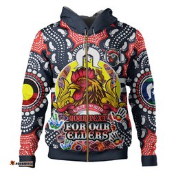 sydney roosters naidoc hoodie - custom sydney roosters naidoc weekfor our elders aboriginal inspired hoodie
