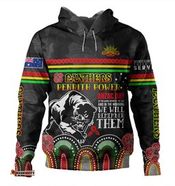 penrith panthers anzac custom hoodie - penrith panthers power hoodie