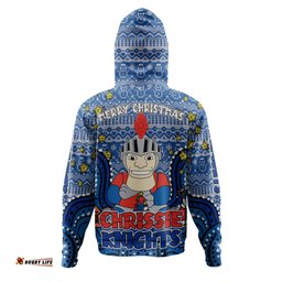 newcastle knights christmas custom hoodie - christmas knit patterns vintage jersey ugly hoodie