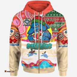 redcliffe dolphins christmas custom hoodie - a new history begins hoodie