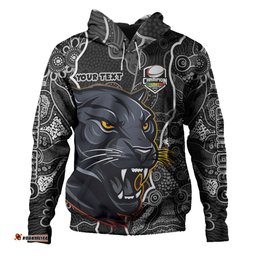 penrith panthers grand final custom hoodie - custom penrith panthers with contemporary style of aboriginal painting hoodie