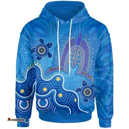 australia torres strait hoodie - dhari and turtle