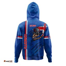 newcastle knights hoodie - happy australia day flag scratch style