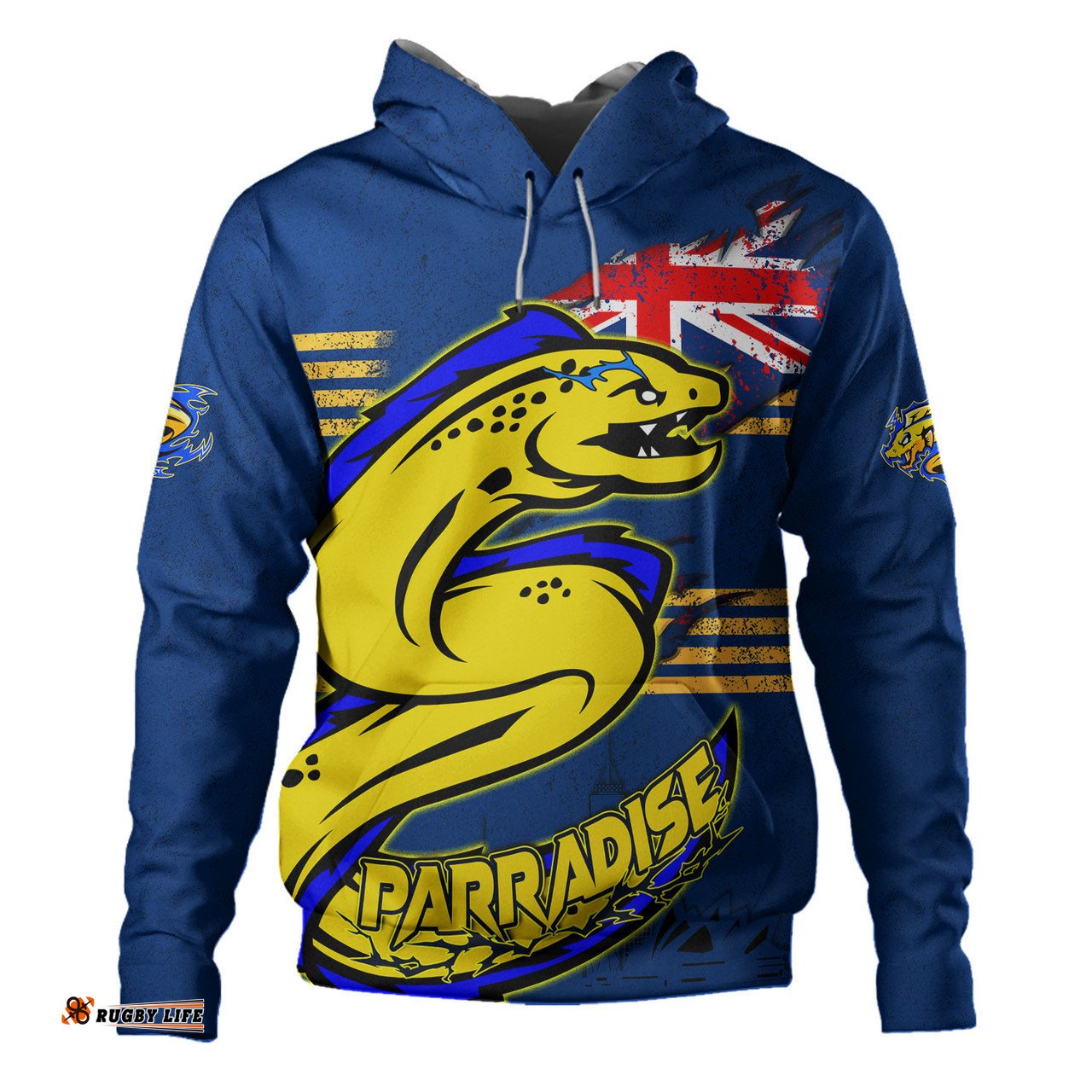 parramatta eels hoodie custom for die hard fan australia flag scratch style