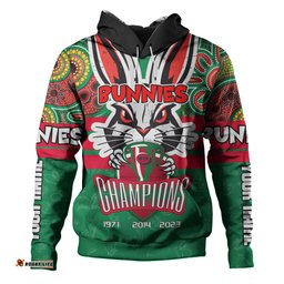 south sydney rabbitohs hoodie - custom talent win games but teamwork and intelligence win championships with aboriginal style