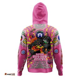 penrith panthers naidoc week custom hoodie - go mighty penrith panthers naidoc for our elders pink hoodie