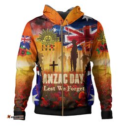 australia anzac day hoodie - anzac day world war ii commemoration 1939 -1945 hoodie
