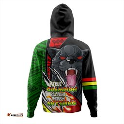 penrith panthers grand final hoodie - a true champion will fight through anything with polynesian patterns