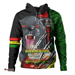 penrith panthers grand final hoodie - a true champion will fight through anything with polynesian patterns
