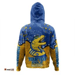 parramatta eels custom hoodie - team with dot and star patterns for tough fan hoodie