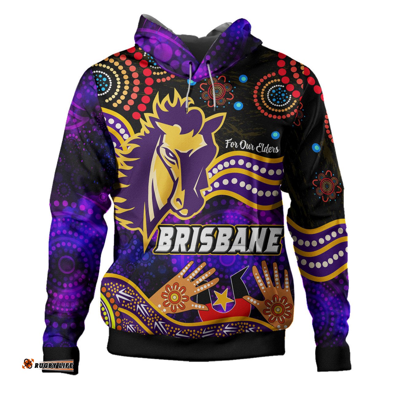 brisbane broncos naidoc week custom hoodie - australia naidoc week and torres strait islander hoodie