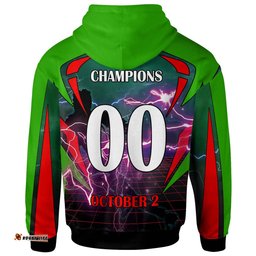 south sydney rabbitohs hoodie - custom final series champions south sydney rabbitohs player and number hoodie