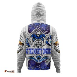 canterbury-bankstown bulldogs custom hoodie - indigenous super doggies scratch style