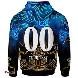 penrith panthers hoodie - custom penrith panthers champions with aboriginal inspired dot painting art player and number hoodie