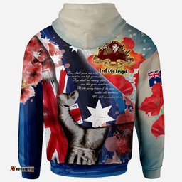 australia anzac day patronage hoodie custom anzac spirit bloods in my veins