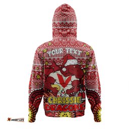 st. george illawarra dragons christmas custom hoodie - christmas knit patterns vintage jersey ugly hoodie