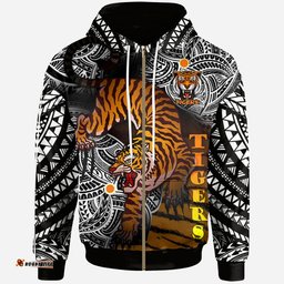 australia tigers polynesian hoodie - custom wild south west sydney