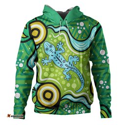 australia aboriginal inspired hoodie - aboriginal goanna art hoodie