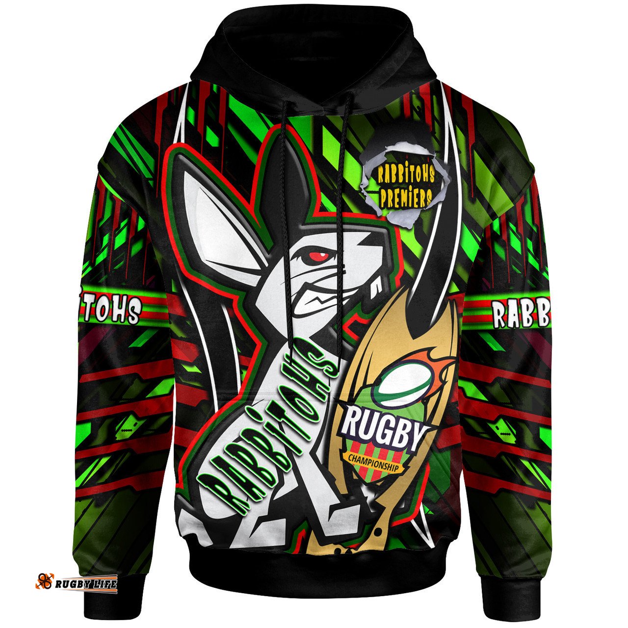 south sydney rabbitohs hoodie - south sydney rabbitohs final series champions personalised name and number hoodie