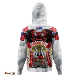 st. george illawarra dragons anzac custom hoodie - dragons anzac day commemoration