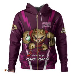 queensland maroons hoodie custom state of origin 2024 show us ya cane toads!