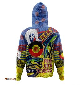 parramatta eels naidoc week custom hoodie - parramatta eels naidoc week for our elders with dot art hoodie