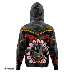 penrith panthers anzac custom hoodie - poppies penrith panthers and aboriginal inspired hoodie