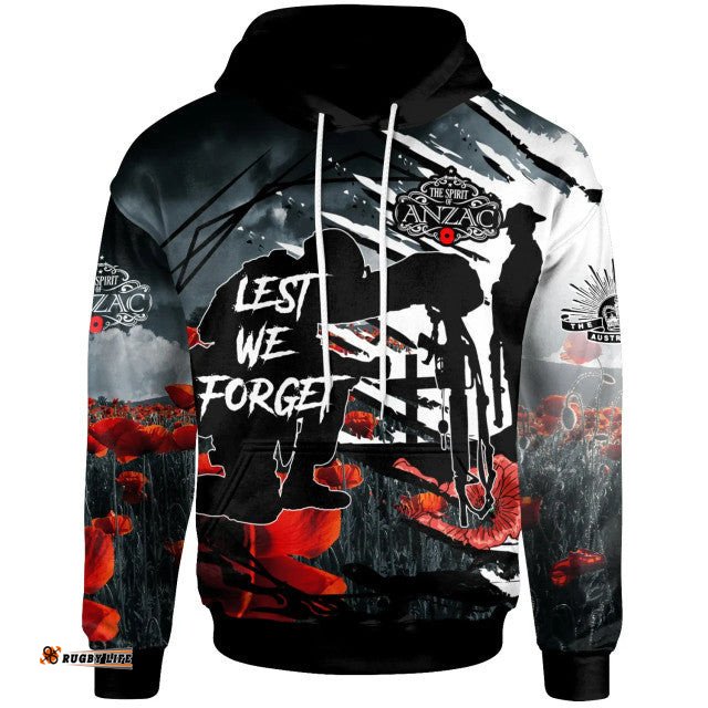 australia anzac day hoodie the spirit of anzac