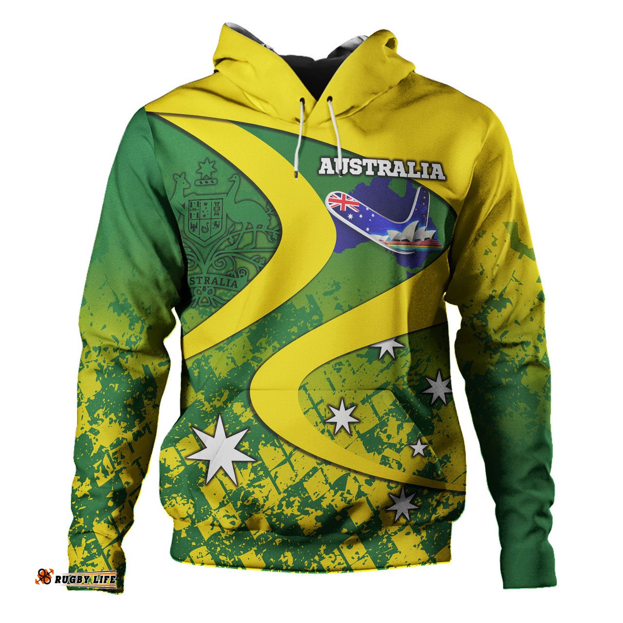 australia hoodie - national colors hoodie