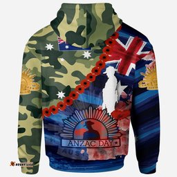 australia anzac camouflage curve hoodie remembrance anzac day and the dawn service hoodie