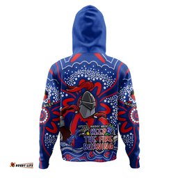 newcastle knights hoodie aboriginal inspired naidoc week custom for die hard fan supporters