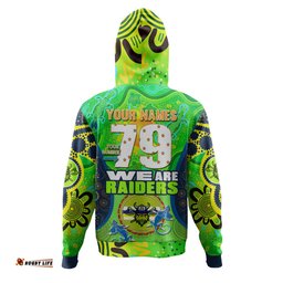 canberra raiders custom hoodie - "we are canberra raiders" dot art painting hoodie
