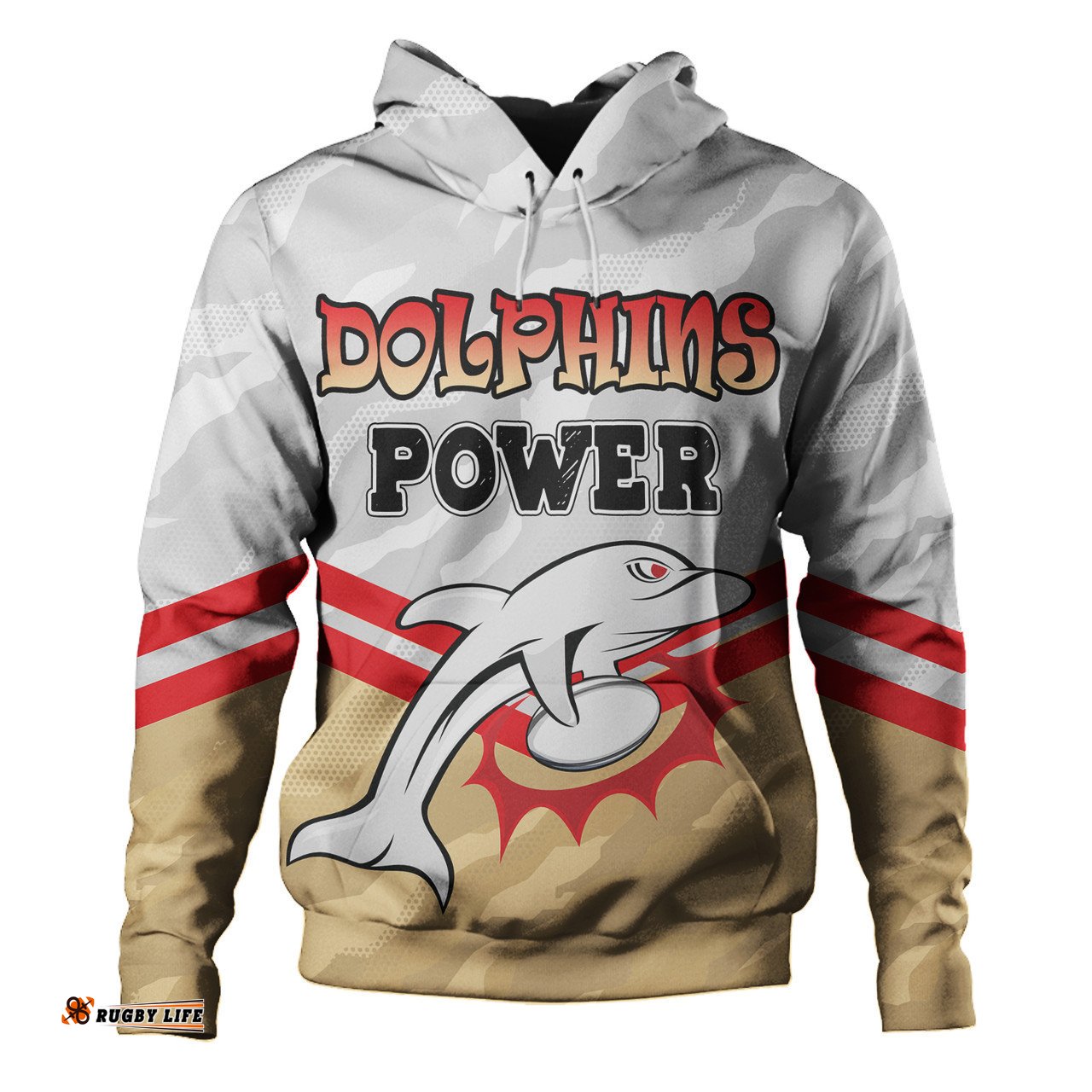 redcliffe dolphins custom hoodie - redcliffe dolphins supporter hoodie