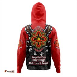 australia hoodie aboriginal inspired naidoc symbol pattern